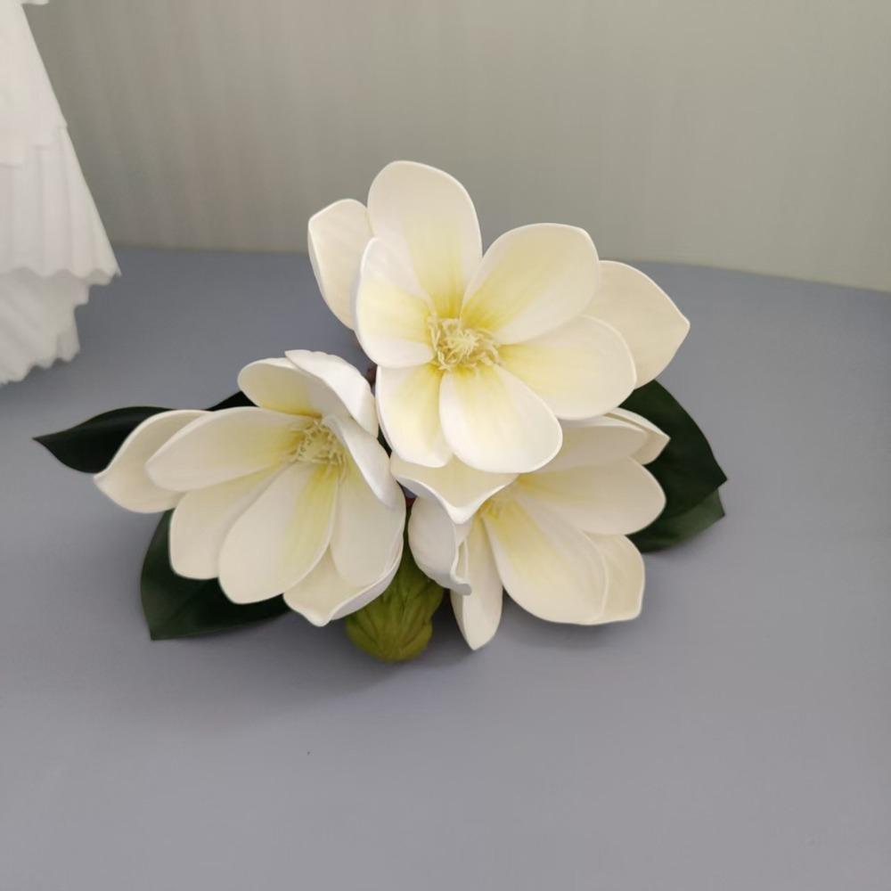 Real Touch Artificial Magnolia EVA Fake Orchid Lifelike Simulated Flowers  Gift