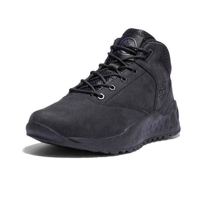 Timberland Solar Wave Leather Durable Casual Ankle Outdoor Boots Men Boots Black A2FNW015