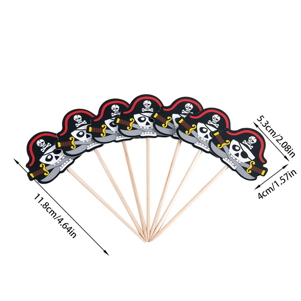 Pirates Captain Theme Party Decoartion Disposable Tableware Compass Gold Coin Pirate Eye Patch Telescope Halloween Kids Gift Toy