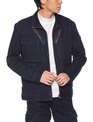 BONMAX RJ0904 Denim Flight Jacket Dark Denim S