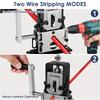 Unealtă manuală dezizolatoare de sârmă acționată de bormașină pentru cupru, diametru 0,06-1 inci - Design cu manivelă manuală cu fălci și șuruburi reglabile pentru reciclarea ușoară a fierului vechi