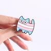 Multi Animal Style Cute Healing Enamel Pins Cat Duck Goose Goofy Style Brooches Lapel Badge Funny Jewelry Gifts Accessories