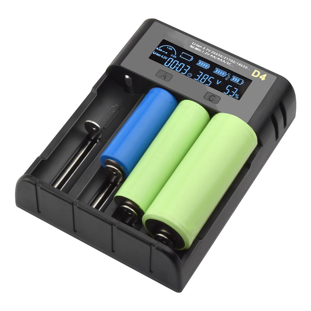 18650 Battery Charger LCD Display Universal Smart Charger for Rechargeable Batteries 18650/6650/18490/17670/17500/16340