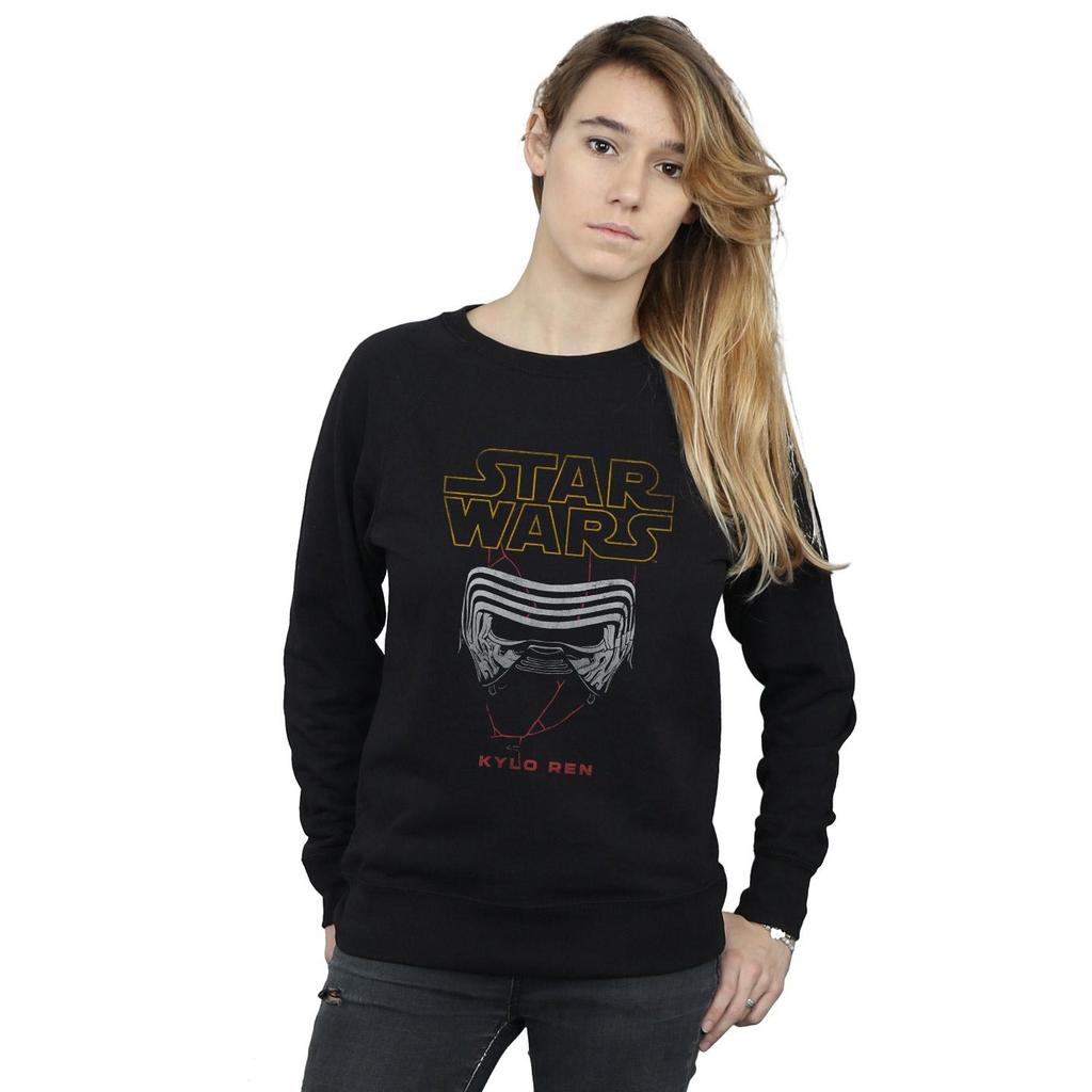 Star Wars: The Rise of Skywalker Womens/Ladies Kylo Helmet Sweatshirt