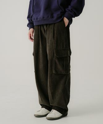 WV PROJECT Cinnamon Corduroy Cargo Pants Khaki Brown Jjlp7678