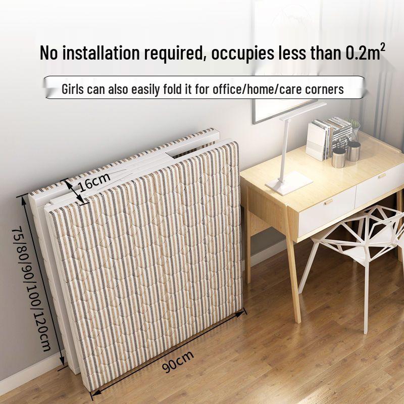 Portable Folding Bed: Ideal for Home, Office, Rental Room, or Care Needs