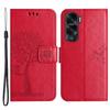 For Honor 90 Lite 5G/X50i 5G Leather Flip Stand Cover Owl Tree Imprinted Wallet Phone Case