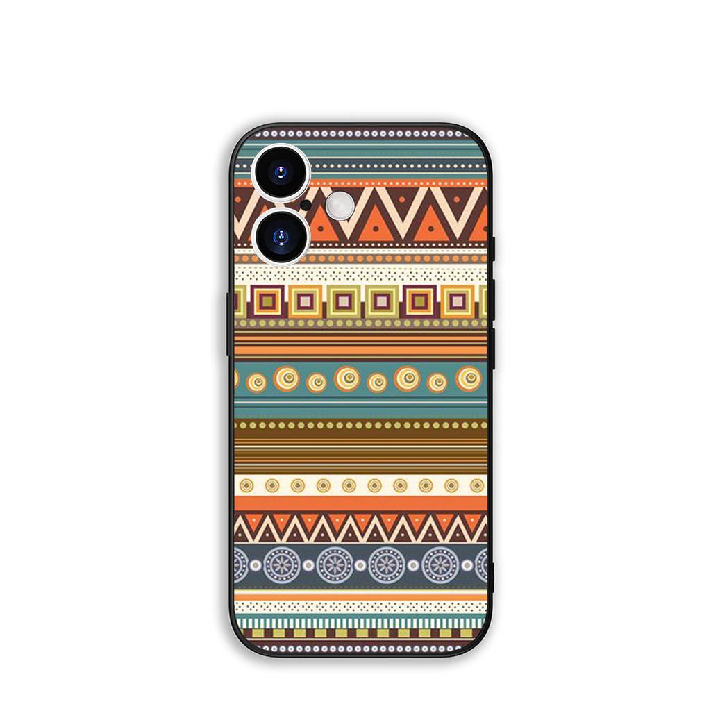 For Samsung Galaxy S25 S23 S22 S24 FE Ultra Plus A56 A05 A06 A15 A16 A57 S7 Edge Phone Case Texture Aztec Tribal Tribe Colorful