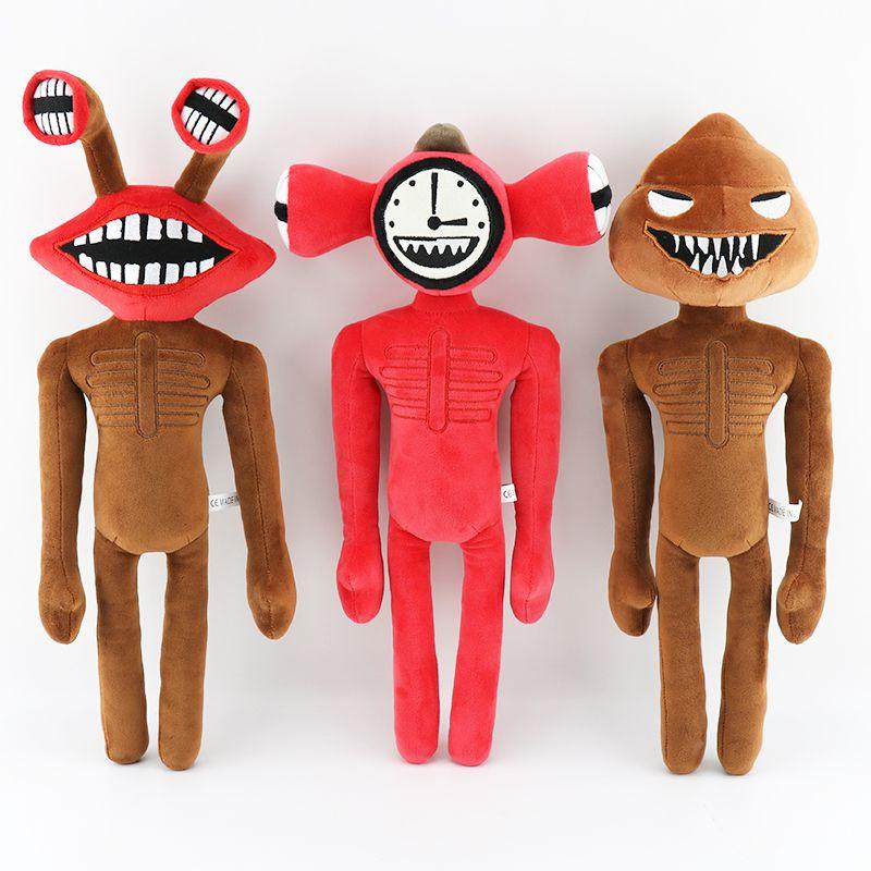 Siren Head Horror Plush Toy Featuring Adorable Big Mouth Clock Poop Monster Design For Kids
