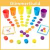 Color Classification Cup Overlapping Game Children Puzzle Toy For Skills Motor