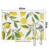 Set Of 6 Fruits Lemon Fl Pattern Placemats For Dining Table Place Mat In Kit Accessories Cu