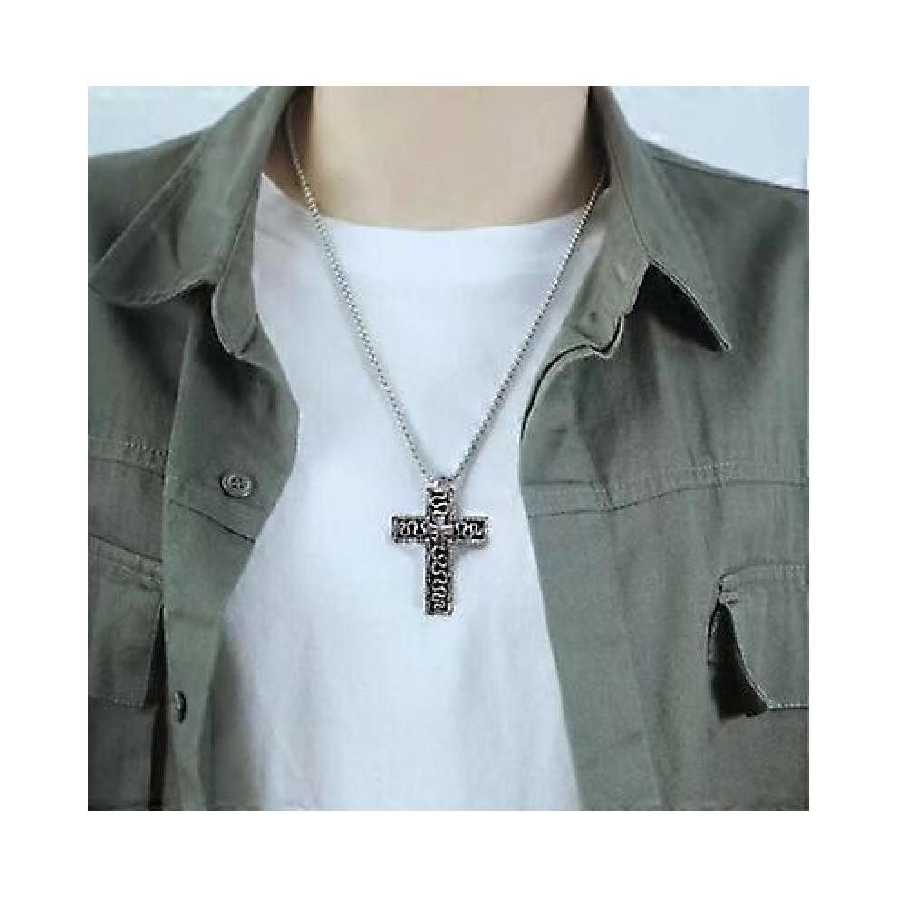 Squids Necklace Game,necklace with Secret compartment,Cross Pendant Necklace