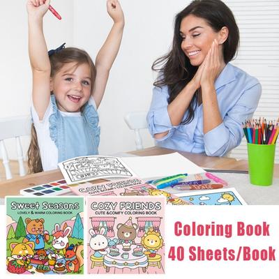 Cozy Corner Coloring Book for Adults and Teens Graffiti Painting Book Educational Doodles Book Toys For Relaxation Gift