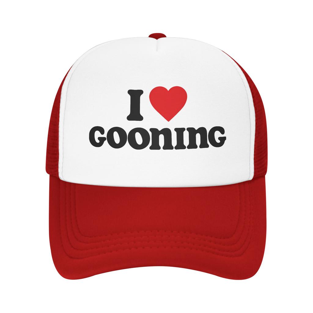 I Love Gooning Sun Hats Casual Baseball Cap Spring Trucker Hat Hot Sale Tennis Skate Hats Unisex-Teens Fashion Baseball Caps