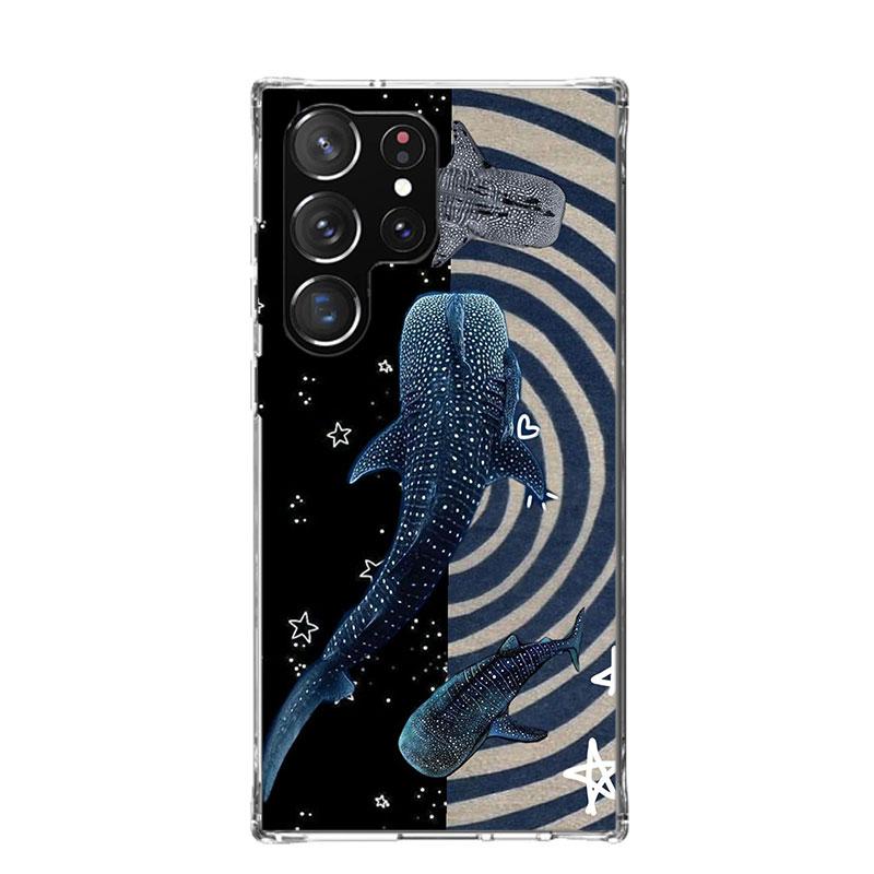 Ocean Whale Shark Phone Case For Samsung Galaxy S26 S25 Edge S24 S23 FE S22 Ultra S21 Plus S20 + Fundas Cover Coque Galaxy S25 S