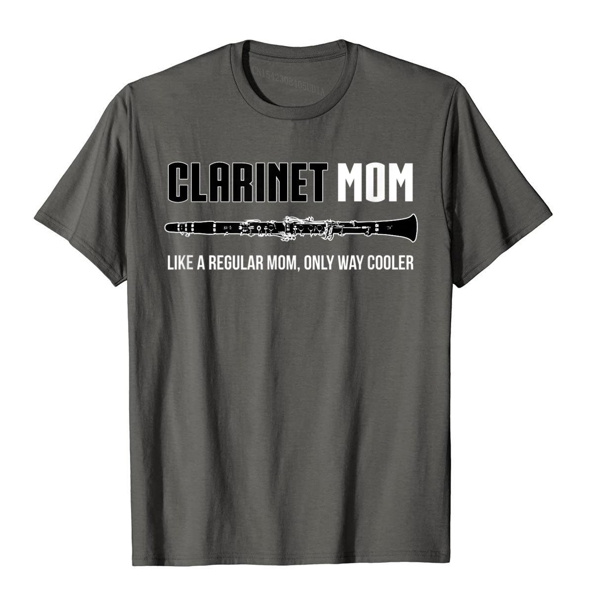 Clarinet Mom Shirt Funny Cute Marching Band Gift Cotton Adult Top T-Shirts Street T Shirt New Design Comfortable S