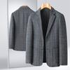 Men's Blazer Coat Fashion Middle-aged Business Casual Professional Wear Casual Loose British Style Sub-trend Four Seasons Suit