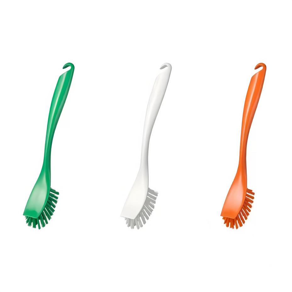 1 Pcs Pot Brush Kitchen Washing Pot Brush No Shedding Of Silk Long Handle No Damage No Sticking To Pot