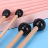 2pcs Maple Handle Plastic Ball Drumstick Marimba Mallet Percussion Musical Instrument Accessories For Beginners Training