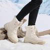 TUINANLE Womens Winter Warm Snow Boots Anti-Slip Faux Fur Lined Ankle Booties Shoes Comfortable Plush Lined Mid Calf Boot for Women