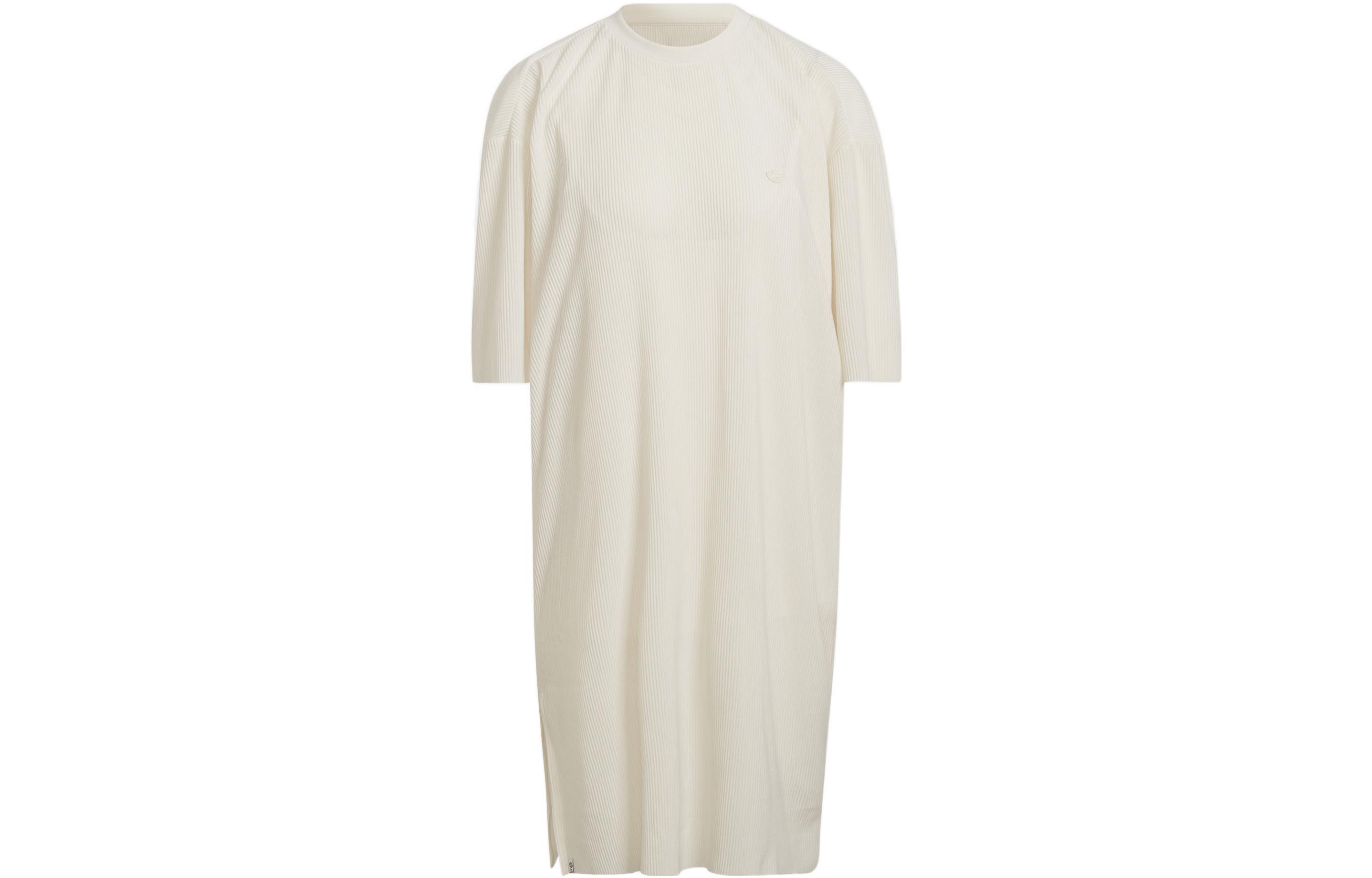 Adidas Originals ADICOLOR Short Sleeved Dress Women s Beige HF7547 30