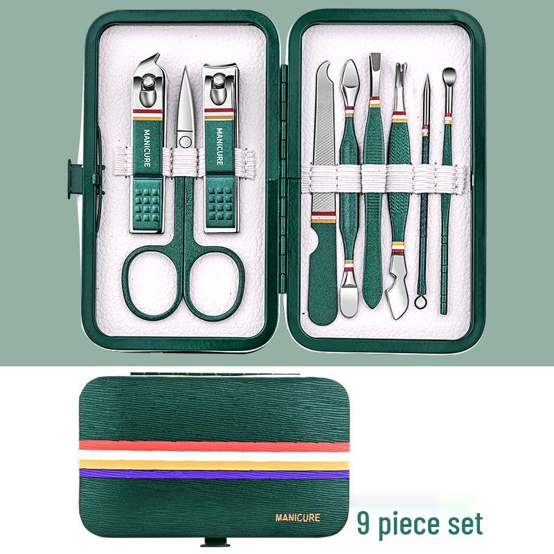 

Набор кусачек для ногтей с защитой от брызг, ножницами и инструментами для педикюра