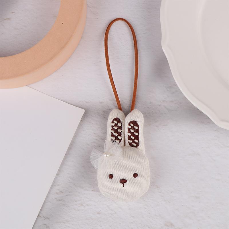 Cute Animal Pendants Handmade Key Chain Decorative Bag Charm Elephant Rabbit Lanyard Toy