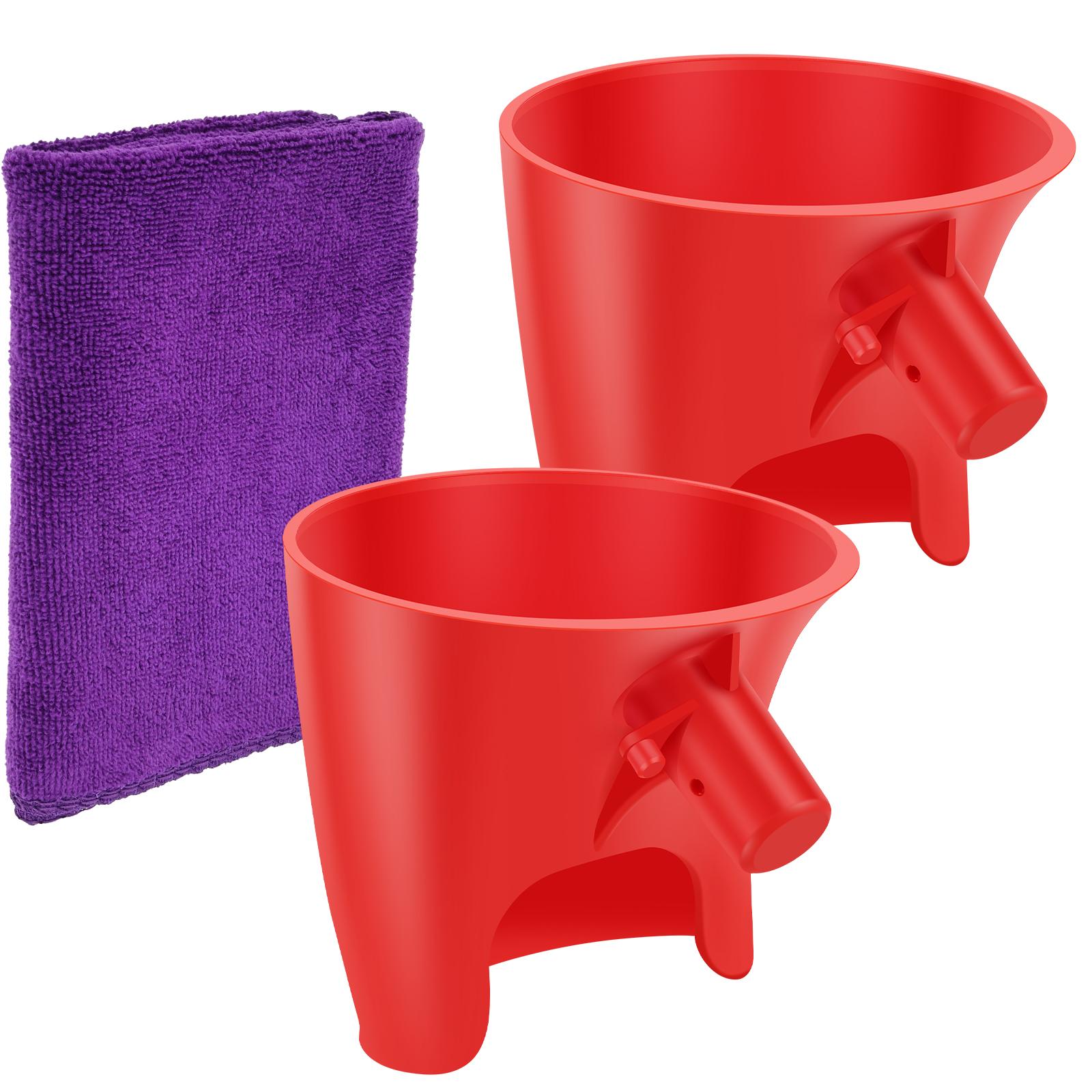 

2Pcs Stand Mixer Flour Funnel for Artisan Ksm150 5 Quart Mixer Plastic Flour Funnel Attachment Baking Accessory Avoid Spill
