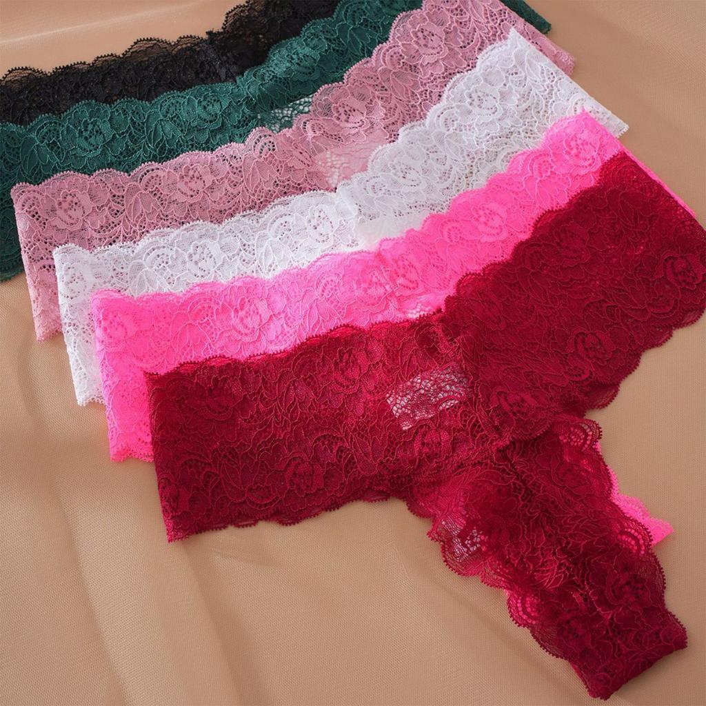 Ladies' Lace Thong Hollow Out Breathable Comfortable Seamless Underwear