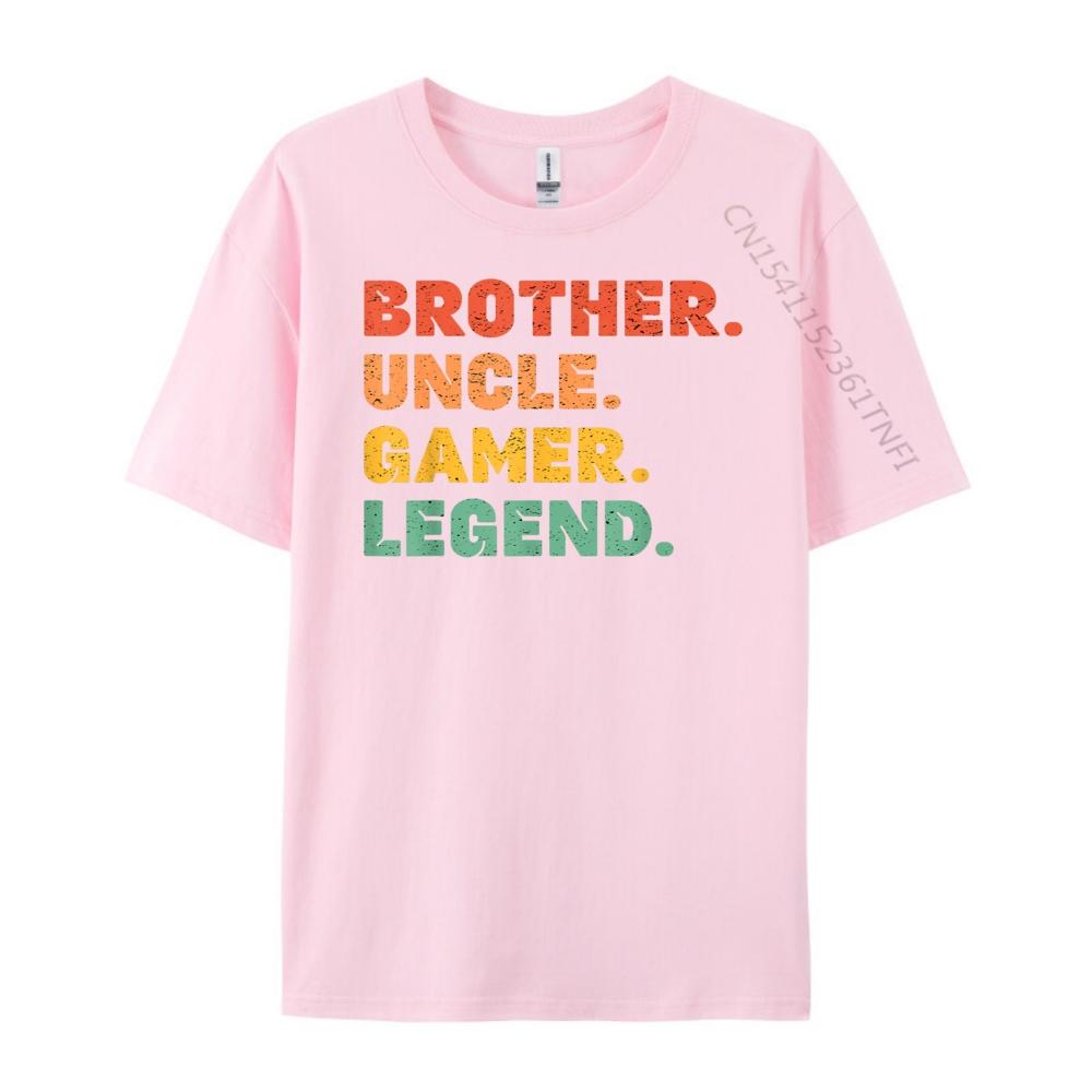 Funny Gamer Brother Uncle Gaming Legend Video Game Graphic T Shirts Men Cotton Men Shirts For Men Lovers Day
