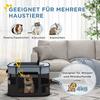 Foldable Dog Pen with Storage Bag for Indoor/Outdoor Use, Portable Pet Playpen, with Ground Stakes - Grey