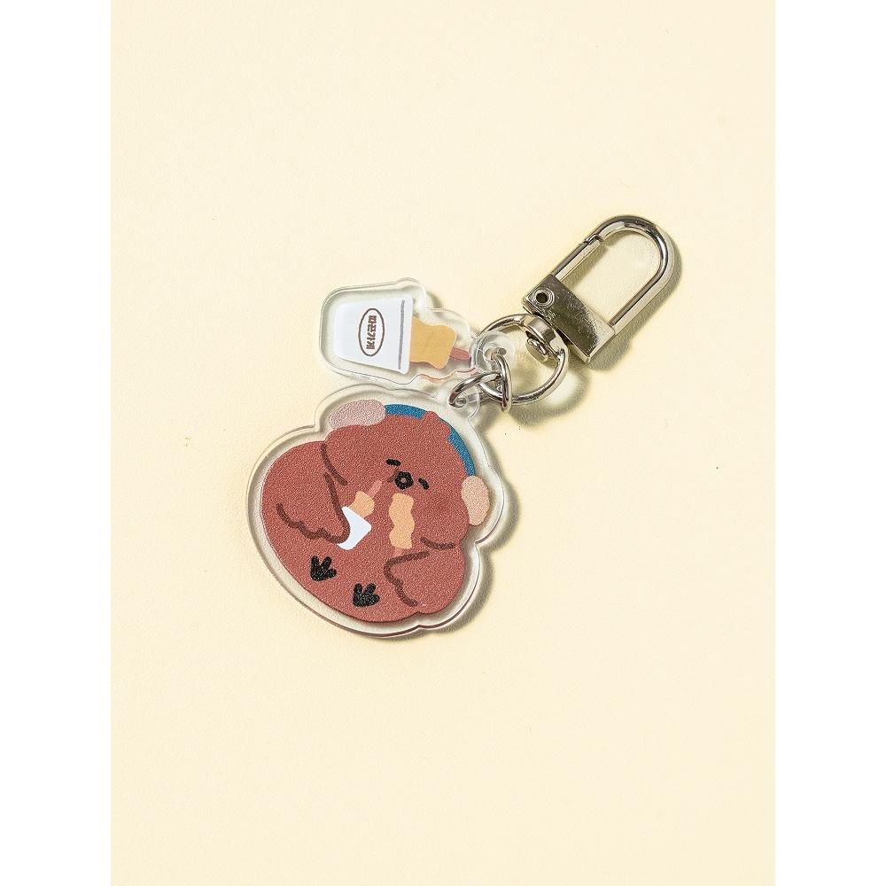 

Daiso Winter Together Acrylic Key Ring Brown
