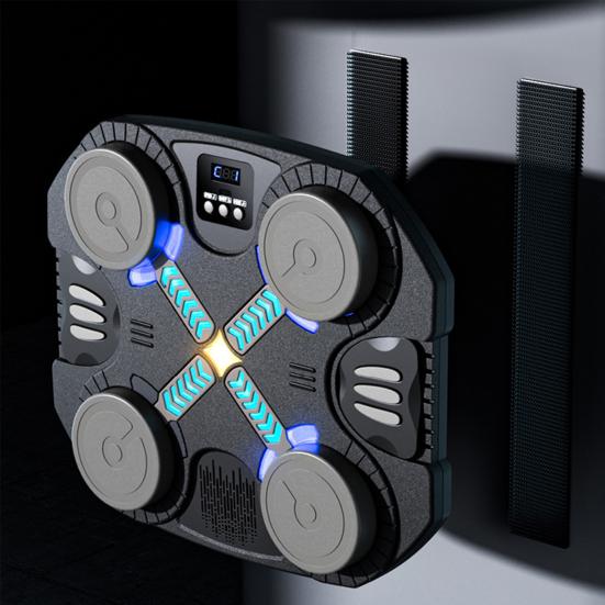 Music Boxing Machine for Kids Bluetooth-compatible Intelligent Scoring Target with Racing Light Thickened Wall Mounted Boxing Target