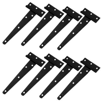 Dobradiças de Porta heizi, em Forma de T, Conjunto de 4, Aço, Uso Externo, Ferragens para Portão DIY (Conjunto de 8)
