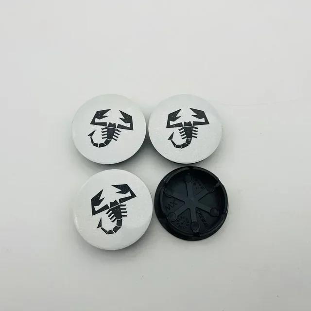 4 Pieces 50mm For Scorpion Abarth 5CC 1100 500 Alloy Auto Wheel Rim Center Cap Cover Hub Dust-proof Covers Car Styling 4 Pieces