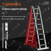 Heavy-Duty Stainless Steel Foldable Multi-Purpose Ladder