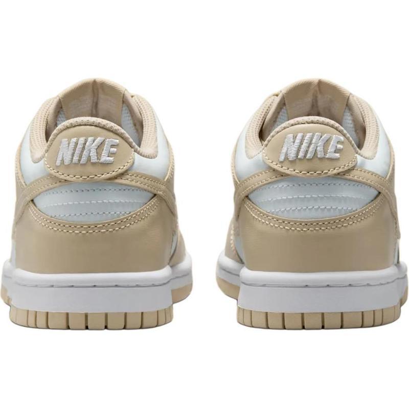 Nike Dunk Slip Resistant Abrasion Resistant Low Top Kids' Skateboarding Shoes White/Khaki Teenagers Sneakers FB9109-200