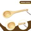 Sauna Ladle Wood Spoon Long Handle Handmade Versatile Practical Water Dipper for Bath