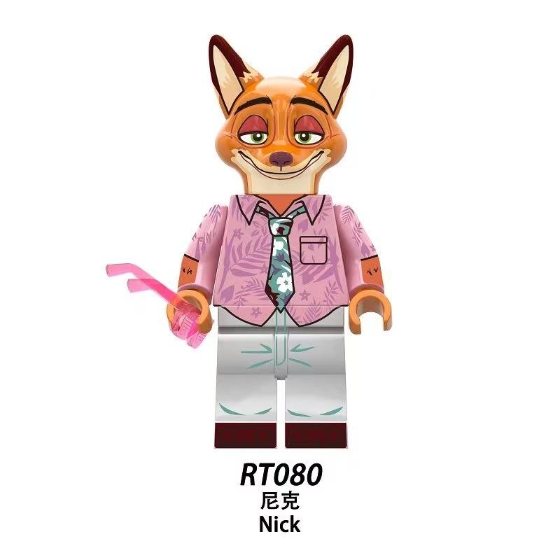 Popular Movie Animal New Mini Action Dolls Judy and Nick Model Building Blocks Toy Children's Surprise Birthday Gift Building Bl