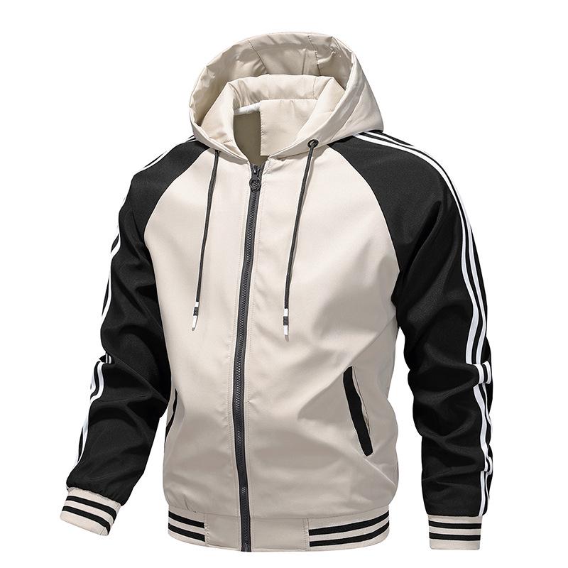 2024 Autumn Trendy Men s Hooded Jacket - Fashionable, Versatile, Youth Style M