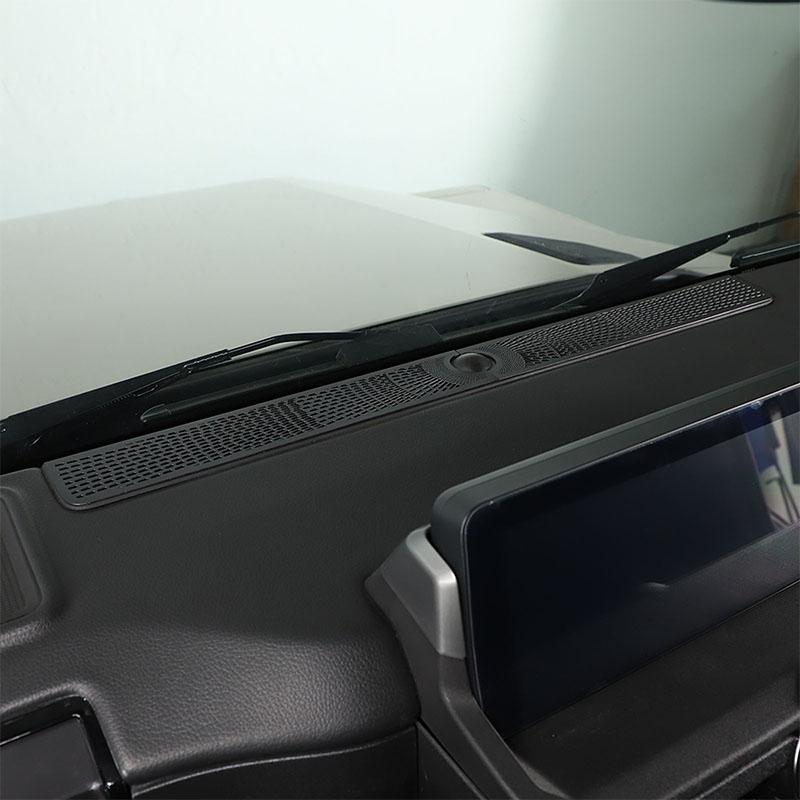 For INEOS Grenadier 2020-2025 Stainless Steel Black Car Instrument Panel Air Outlet Anti Blocking Mesh Cover Car Accessories