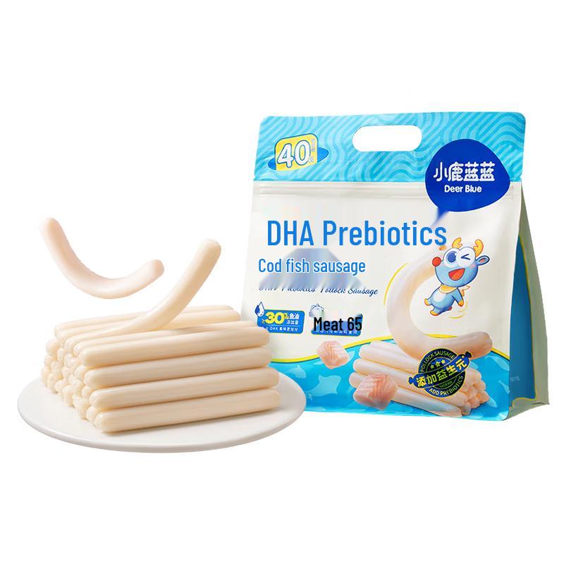 

Сосиски из океанической трески Xiaolulanlan для младенцев и детей