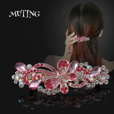 Fermacapelli Versatile Colorato con Strass Stile Coreano - Gioiello per Coda di Cavallo e Acconciature Updo di Lusso Leggero