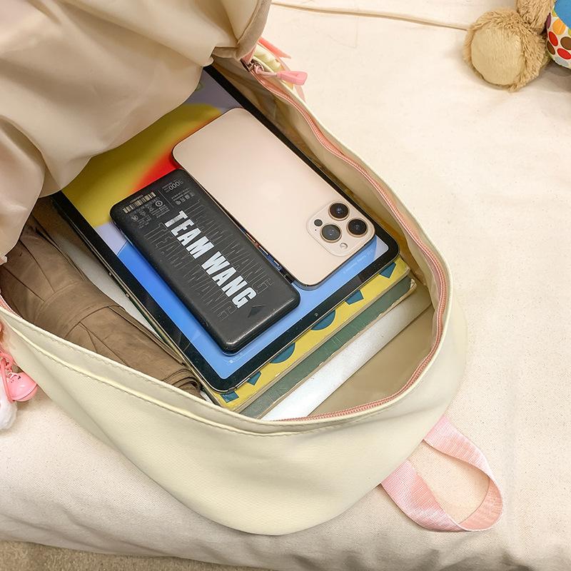 School Bag Girl Fashion Girl Cute Bear High Value Junior High School Student Pupil Doll Backpack Children Bag