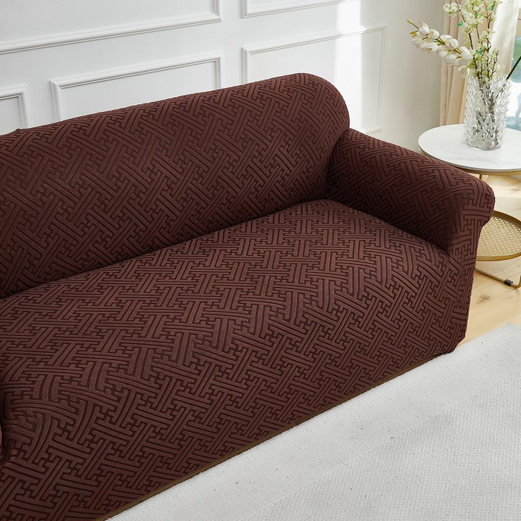 1Pc Jacquard Sofa Slipcover Thicken Non-Slip Sofa Couch Cover Four Seasons Adjustable Sofa Protector For Living Room Home Decor