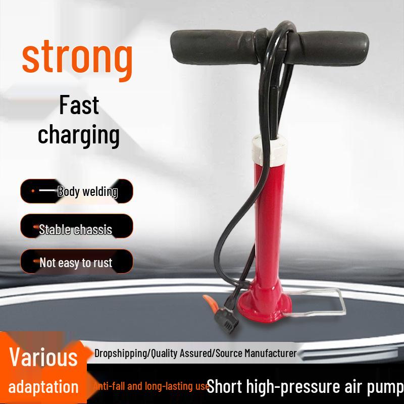 Durable Bicycle & Motorcycle Steel Air Pump with One-Piece Welding