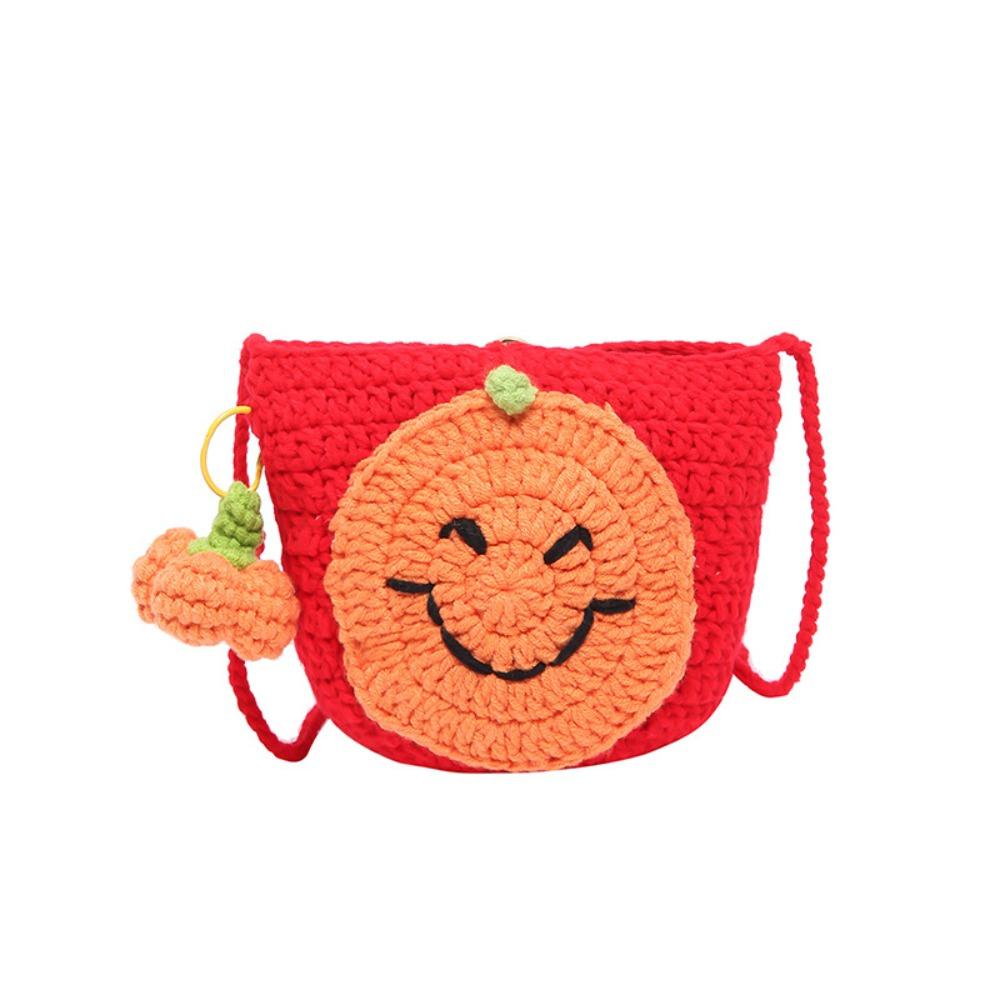 

With Pendant Halloween Shoulder Bag Bat Crossbody Bag Funny Halloween Crochet Bag Gifts Style 3