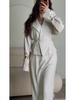 Elegant Long Sleeve Skirt Set: European & American Autumn Fashion 2025