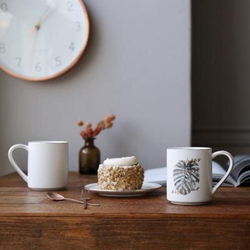 Botanical Mono Goldline Mug 350ml (3 styles)