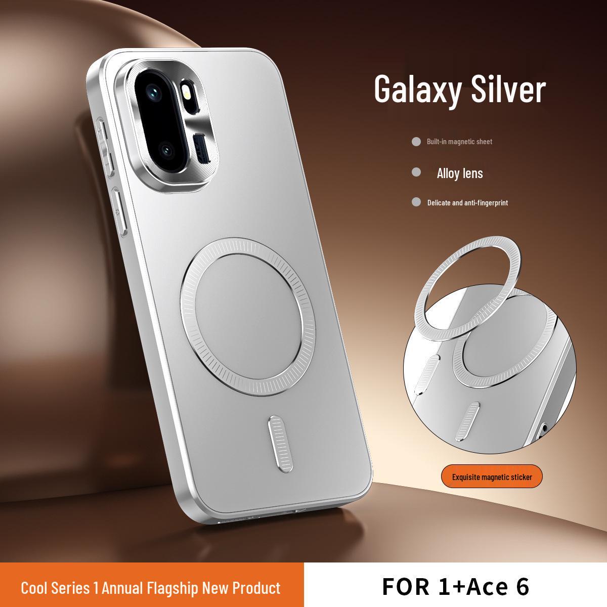 

OnePlus Ace 6T Magnetic Protective Silicone Phone Case, Full Coverage, Anti-Drop, Soft Edge for Men and Women OnePlus Ace 6
